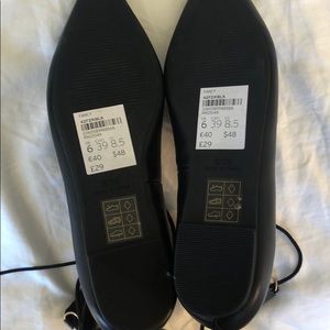 Topshop flat lace-up shoes pointed toe